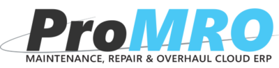 ProMRO software for Maintenance Repair and Overhaul